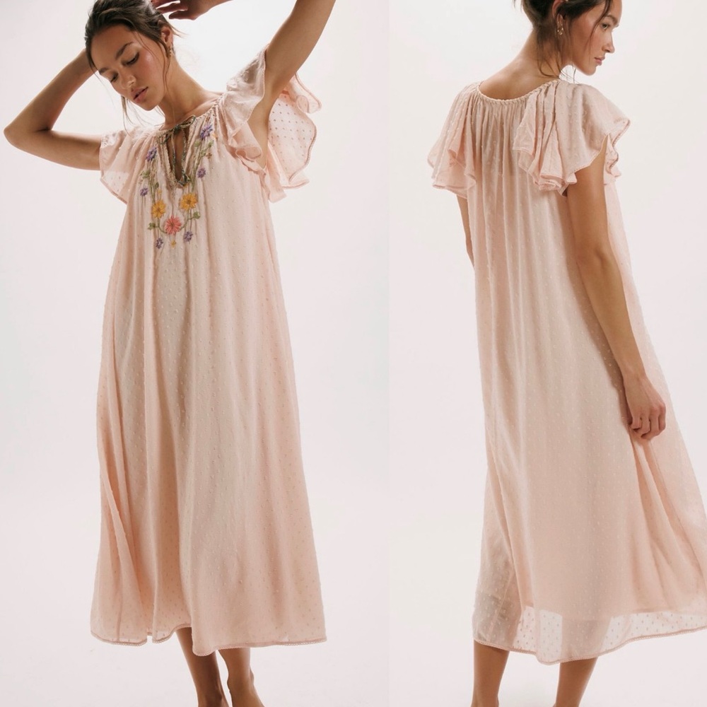 Free People Savannah Rose Midi Dress - Picture 2 of 8